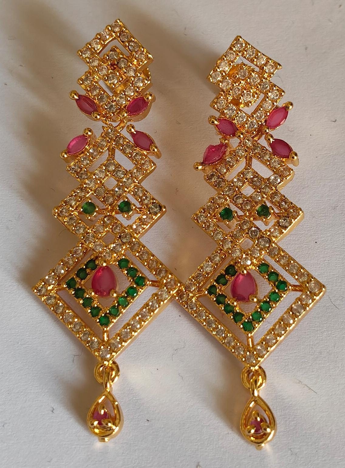 Ad Stone Ear Ring Ad0416 Multi