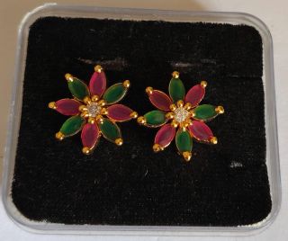 Ad Stone Ear Ring Ad0423 Multi