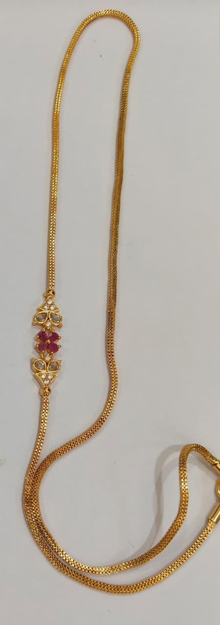 Mogappu Chain Cm0246 Pink With White