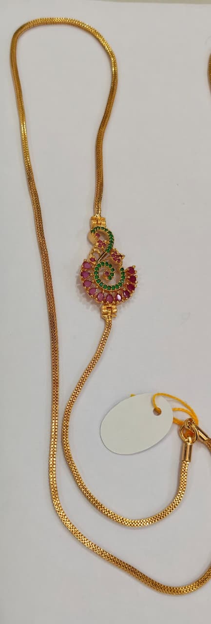 Mogappu Chain Cm0247 Pink With Green