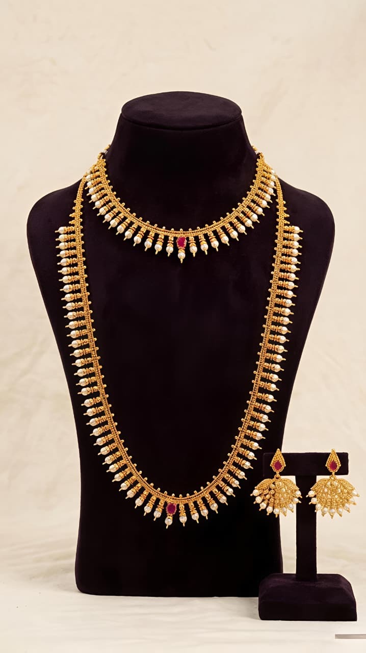 Plain Aaram Necklace Set Ap0035 Muthu