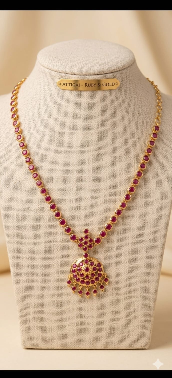 Iympon Single Stone Attigai Pink Na0156
