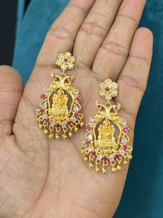 Lakshmi Ear Ring Pink Ie0200