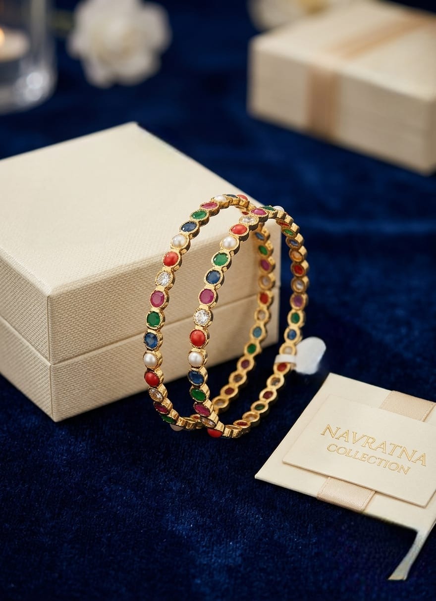 2.6 Navaratna Panchalogam Attigai Bangle
