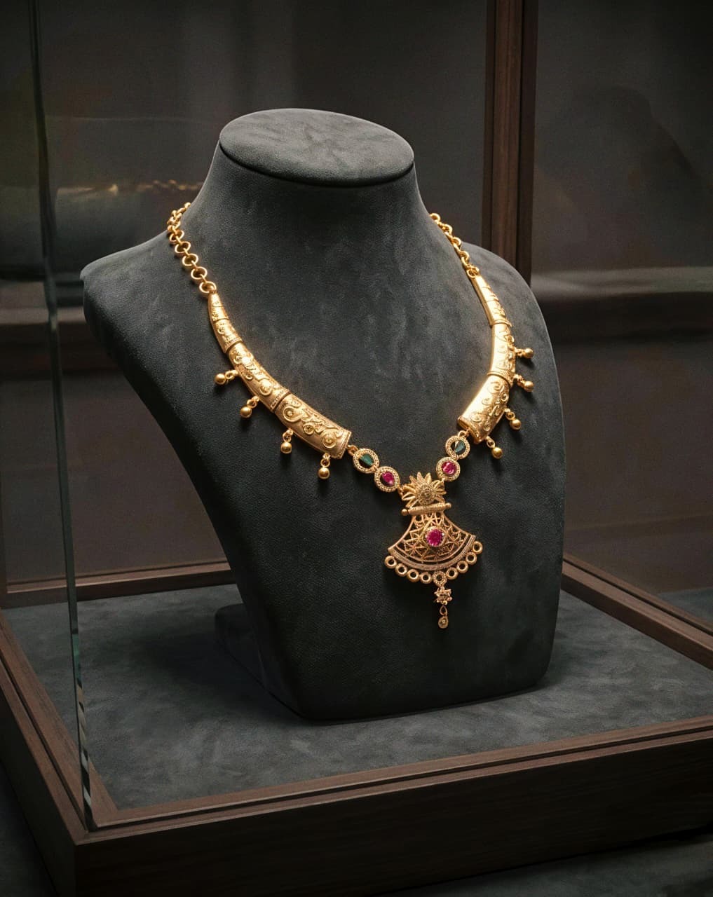 Ad Stone Kada Necklace Multi Sn0241