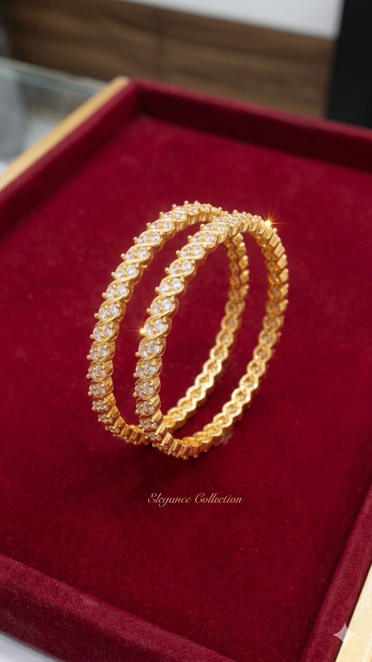 2.10 Ad White Stone Bangle 210ad0003