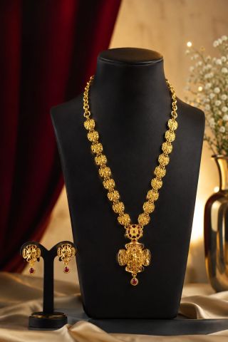 Forming Necklace With Ear Ring Fn0023