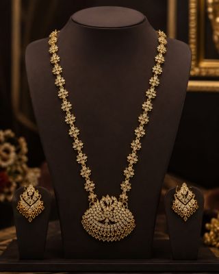 Panchalogam Aaram With Ear Ring Ia0011 White