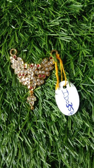 Iympon   Dollar Id0354 White With Pink 55 Stone