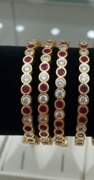 Iympon 2.10 Bangle Pink With White 1i0009