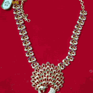 Jerkan Stone Peacock Necklace